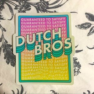 Dutch Bros vintage style summer sticker
